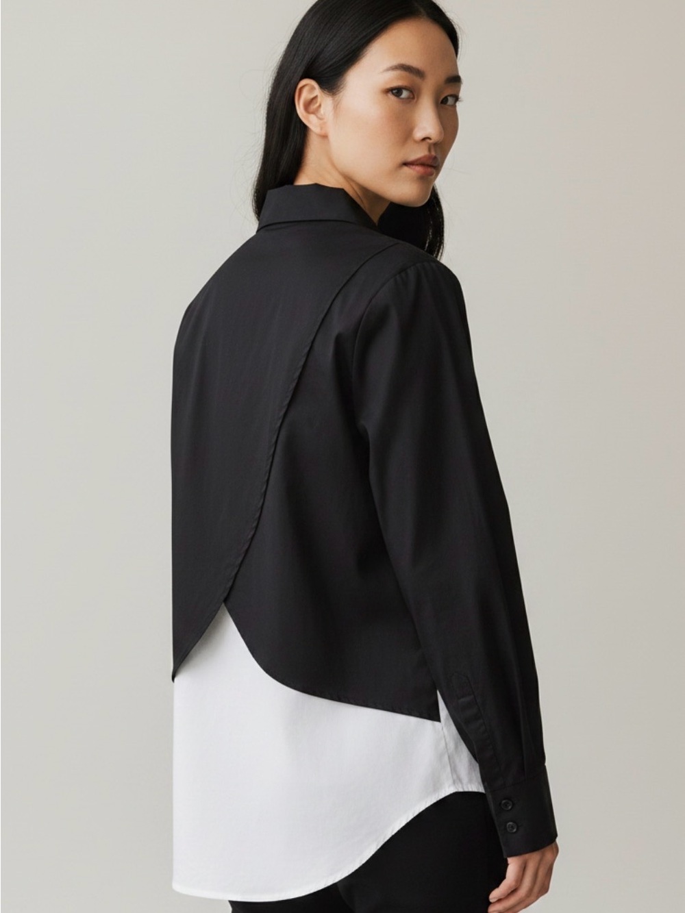 Bailey 44 BB Double Layer Button-Down
Blouse. size M